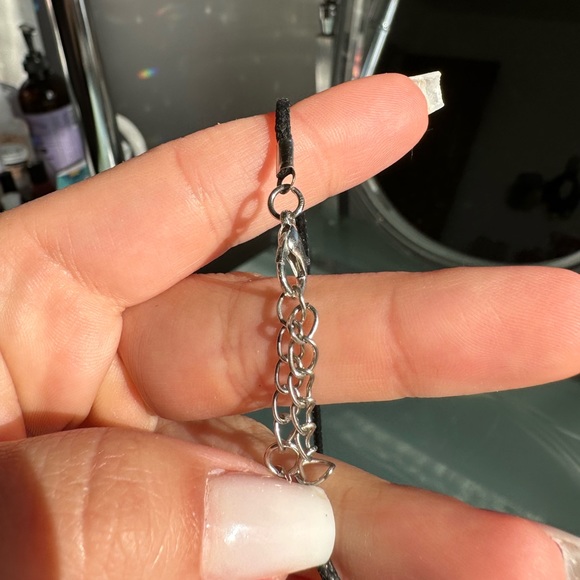 Authentic labradorite Necklace with vintage silver frame - Picture 8 of 8